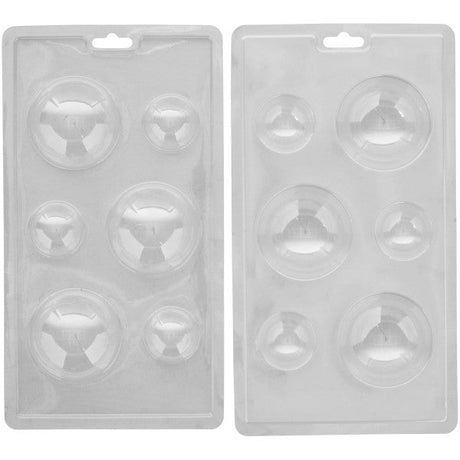 Wilton Christmas Hot Cocoa Bomb Plastic Candy Mold, 6-Cavity