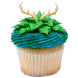 DEER ANTLERS Cake and Cupcake Toppers for Birthdays and Parties 72 count rings