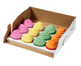 Wilton White Corrugated Cupcake Box with Window, 13 x 10 x 4-Inch, 2-Count