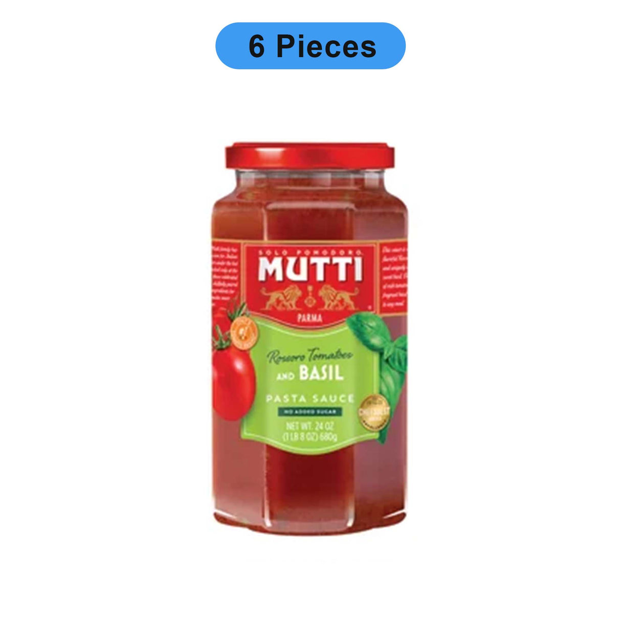 MUTTI TOMATO & BASIL PASTA SAUCE 24 OZ JAR