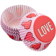 Wilton Red and Pink Hearts “Love" Valentine's Day Cupcake Liners, 75-Count