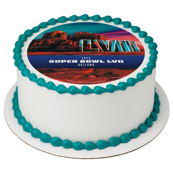 NFL Super Bowl LVII Canyon Football Edible Image PhotoCake