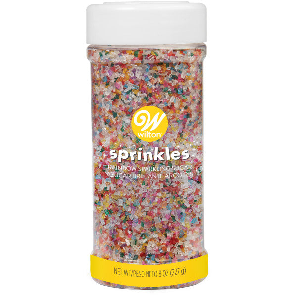 Wilton Rainbow Sparkling Sugar, 8 oz.