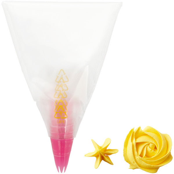Wilton 1M All-In-One Disposable Decorating Bags with Tips – 6 Count