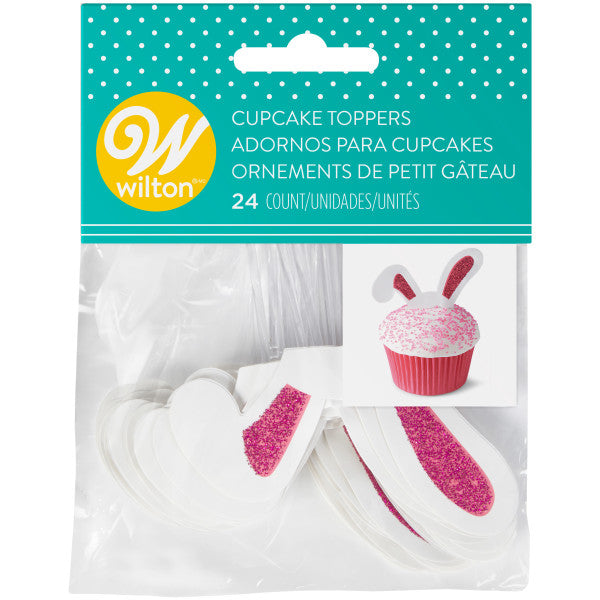 Wilton Bunny Ears Cupcake Toppers, 24-Count Easter Decorations