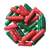 DecoPac Red and Green Jimmies Sprinkles 26 oz. handheld container