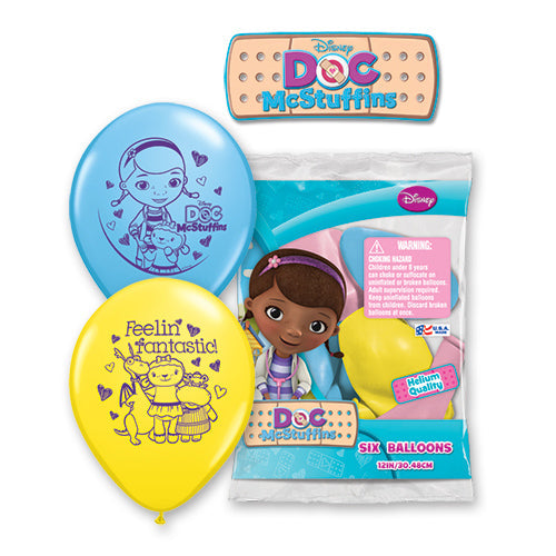 Doc McStuffins Latex Balloons 12 Inch 6 Pack