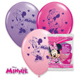 Minnie Mouse Latex Balloons 12 Inch 6 Pack