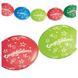 Party Banner Congratulations Latex Balloons
