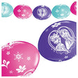 Frozen Latex Party Banner Balloons