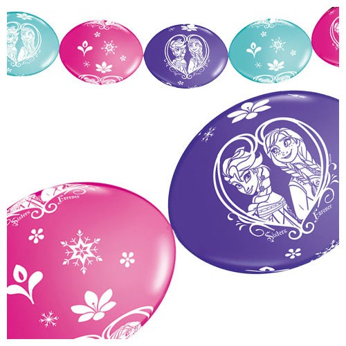 Frozen Latex Party Banner Balloons