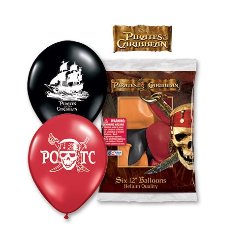 Pirates of the Caribbean Latex Balloons 12 Inch