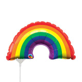 Foil Balloon Mini Bright Rainbow Air-Fill Only