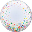 Bubble Balloon Colorful Confetti Dots 24 Inch