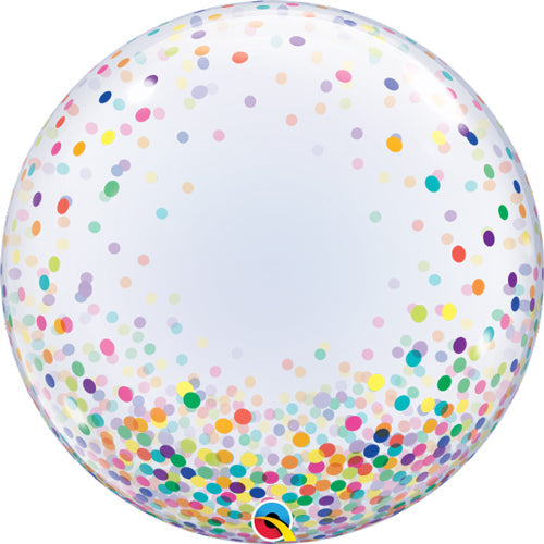 Bubble Balloon Colorful Confetti Dots 24 Inch