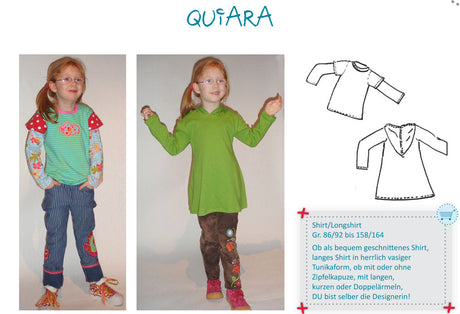 Sewing Pattern Quiara Hoodie Shirt by Farbenmix