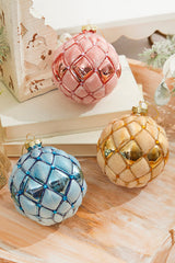 4” Glass Jewel Ball Ornament