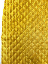 Quilted Satin Fabric - Diamond Pattern, 58" Width, 16 Oz Per Yard (1 Yard)