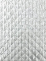 Quilted Satin Fabric - Diamond Pattern, 58" Width, 16 Oz Per Yard (1 Yard)
