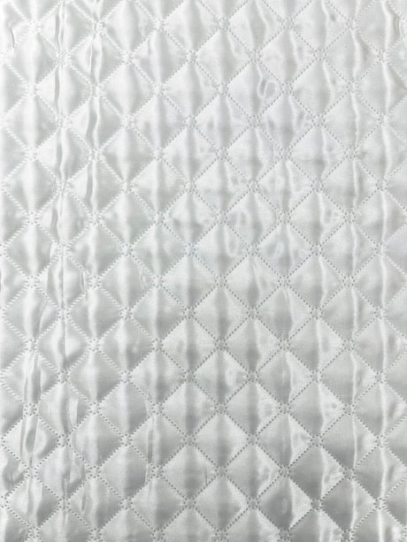 Quilted Satin Fabric - Diamond Pattern, 58" Width, 16 Oz Per Yard (1 Yard)