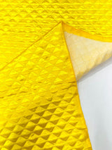 Quilted Satin Fabric - Diamond Pattern, 58" Width, 16 Oz Per Yard (1 Yard)