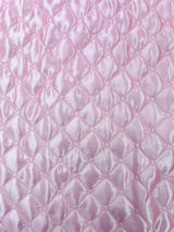 Quilted Satin Fabric - Diamond Pattern, 58" Width, 16 Oz Per Yard (1 Yard)