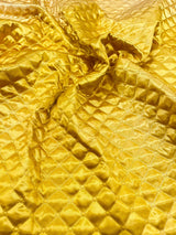 Quilted Satin Fabric - Diamond Pattern, 58" Width, 16 Oz Per Yard (1 Yard)