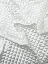 Quilted Satin Fabric - Diamond Pattern, 58" Width, 16 Oz Per Yard (1 Yard)
