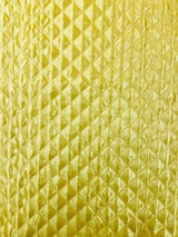 Quilted Satin Fabric - Diamond Pattern, 58" Width, 16 Oz Per Yard (1 Yard)