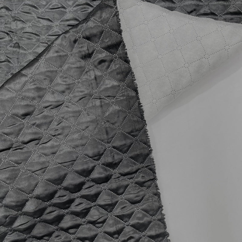 Quilted Satin Fabric - Diamond Pattern, 58" Width, 16 Oz Per Yard (1 Yard)