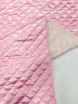 Quilted Satin Fabric - Diamond Pattern, 58" Width, 16 Oz Per Yard (1 Yard)