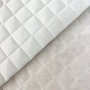 Quilted Winter Lining Nylon Fabric - Black, White, 60" Width