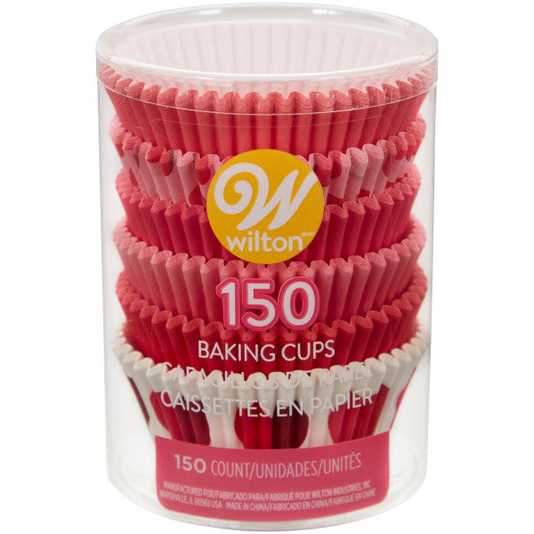 Wilton Red & Pink Hearts Valentine Cupcake Liners, 150-Count Set