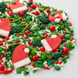 Wilton Santa Hat and Green Tree Christmas Sprinkle Mix, 3.8 oz.