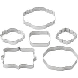 Wilton Fondant and Gum Paste Plaque Cut-Outs, 6-Piece