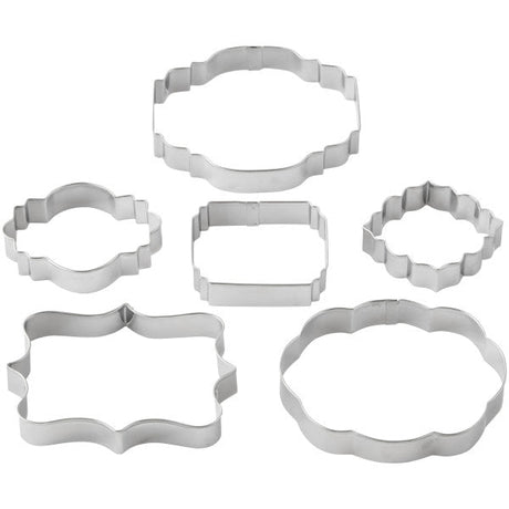 Wilton Fondant and Gum Paste Plaque Cut-Outs, 6-Piece