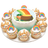 Rainbow Traditional Cupcake and Cake Rings 12 set