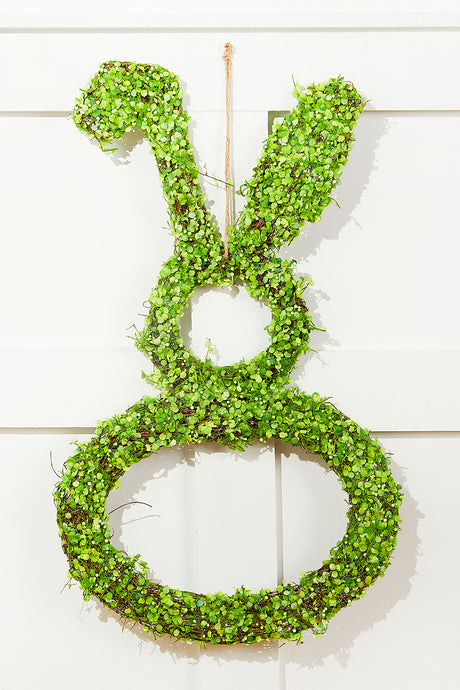 20" Thick Angel Vine Rabbit With Jute Hanger
