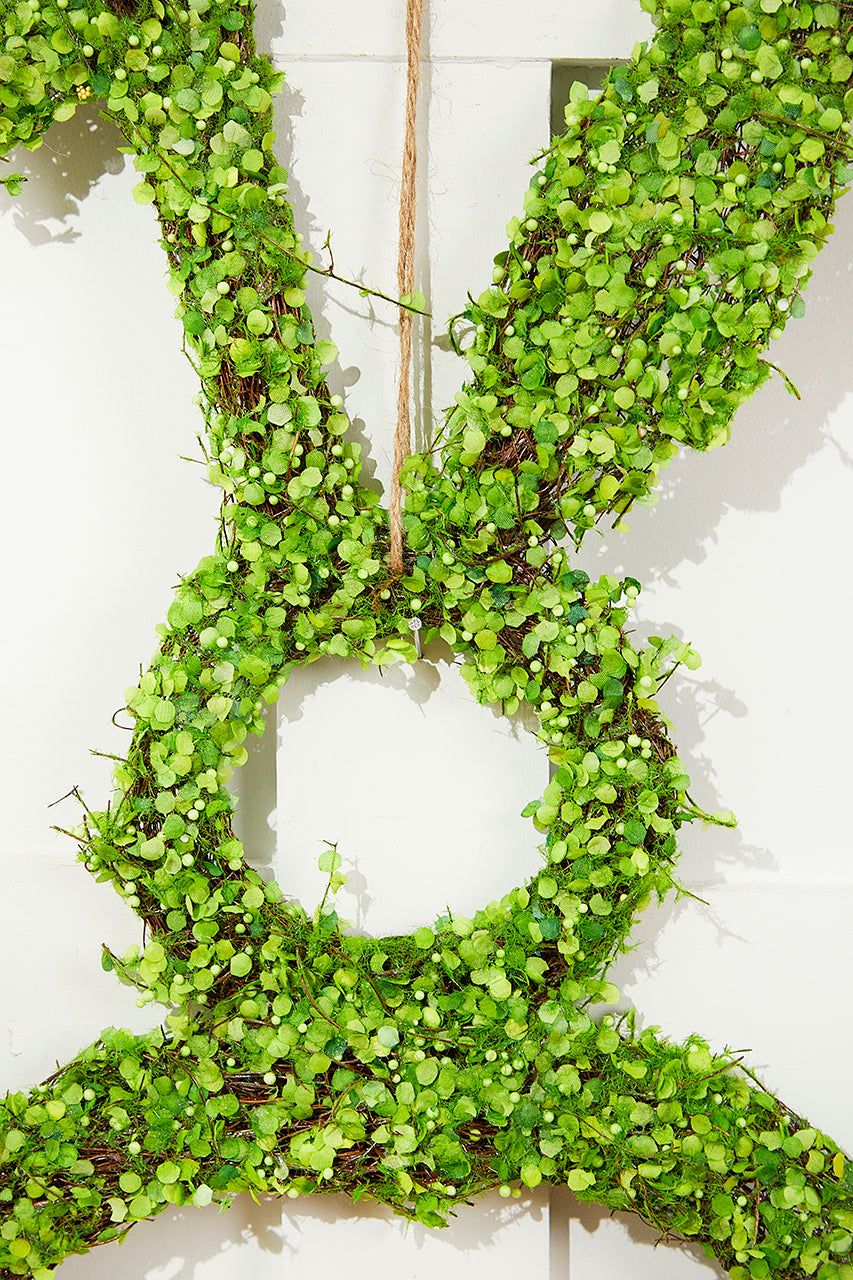 20" Thick Angel Vine Rabbit With Jute Hanger