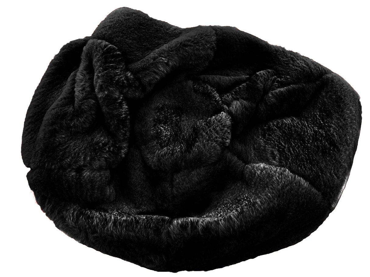 Style & Strength Ball Chinchilla Faux Fur Fabric - Gray, Black, Offwhite, 75" Diameter (1 Piece)