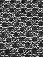 Black Rachelle Lace Polyester Fabric - Sheer Floral Lace, Black, 58/60" Width