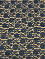 Navy Rachelle Lace Polyester Fabric - Sheer Floral Lace, Navy, 58/60" Wide (1 Yard)
