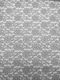 Silver Rachelle Lace Polyester Fabric - Sheer Floral Lace, Silver, 58/60" Wide