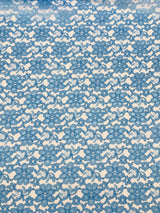Turquoise Rachelle Lace Polyester Fabric - Sheer Floral Lace, Turquoise, 58/60" Width