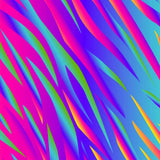 Printed Spandex Rainbow Tiger Stripe