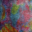 Swim Knit Nylon Lycra Rainbow Colored Leopard Print