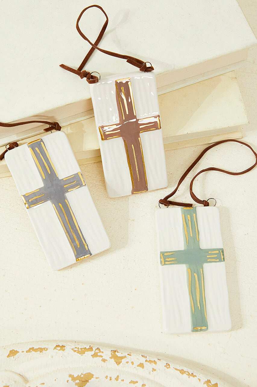Raised Cross Ornament