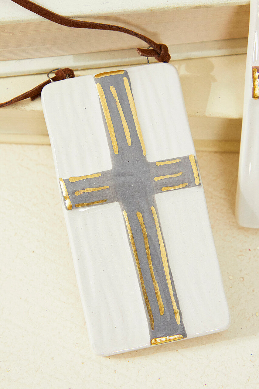 Raised Cross Ornament