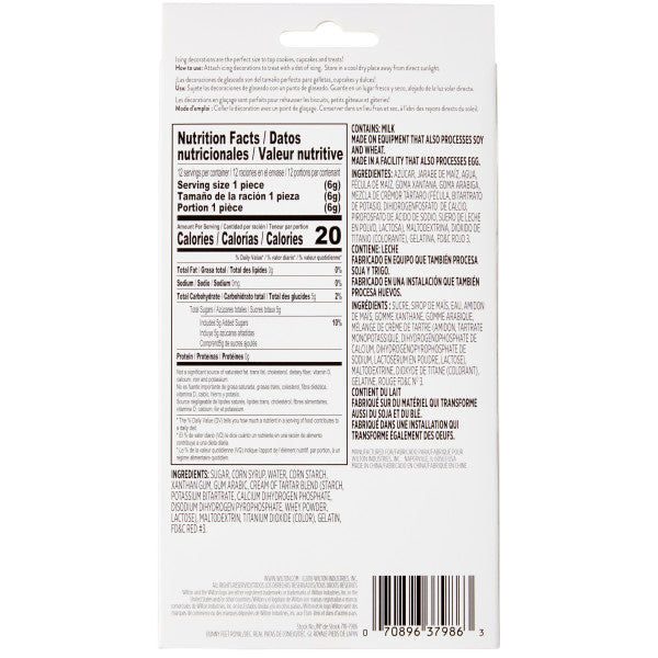 Wilton Easter Bunny Feet Icing Decorations, 24-Count