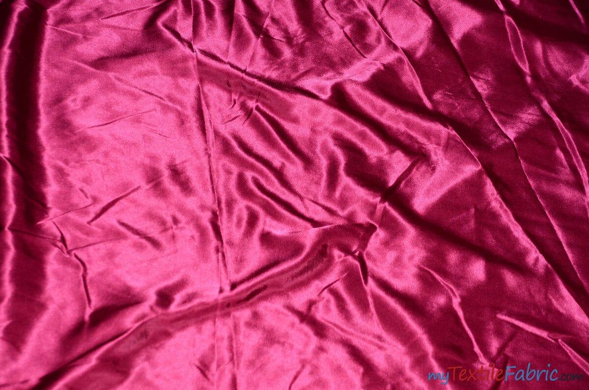 Silky Soft Medium Satin Polyester Fabric - Solid, 58/60" Width (70 Yard Bolt)